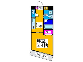 間取図 メゾンドゥース学園町