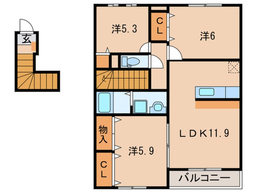 間取図 フェリーチェ