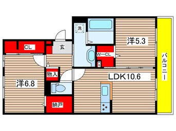 間取図 D-ROOM嵯峨嵐山