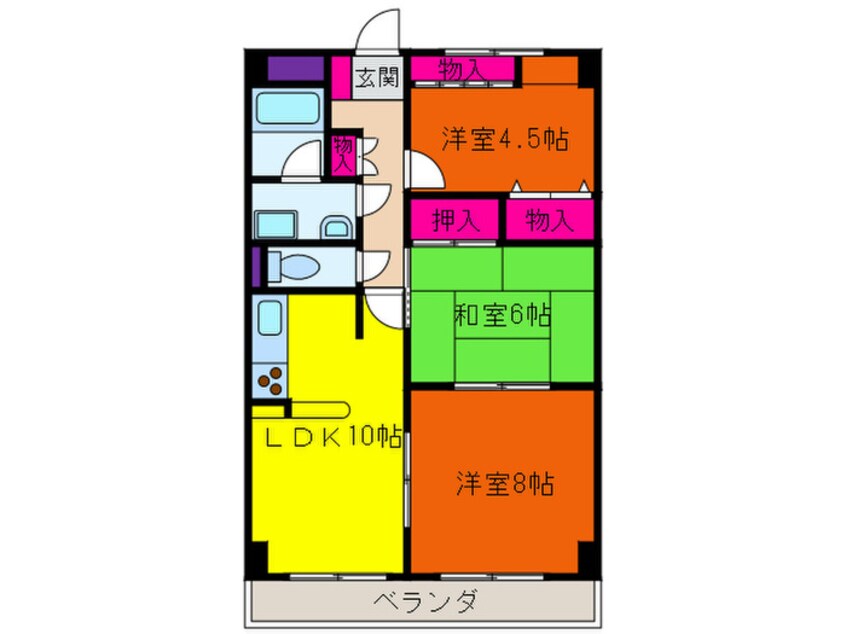 間取図 シャルムＨＡＮＤＡ