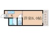 ロイヤル墨染 1Kの間取り