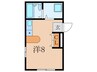 ハイネス佐々木 1Rの間取り