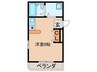 ハイネス佐々木 1Rの間取り