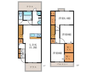 間取図 プルミエール桂Ⅲ