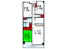 グランアークス千里山(406) 3LDKの間取り