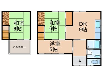 間取図 姫路市大塩町　貸戸建