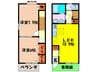 デュ－プレックス箕面東Ａ棟 2LDKの間取り