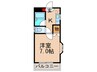 プレヂデントマンションⅡ 1Kの間取り
