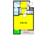 フジパレス南清水町ノース 1Kの間取り