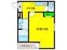 フジパレス南清水町ノース 1Kの間取り