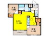 めぞん西田中 2LDKの間取り
