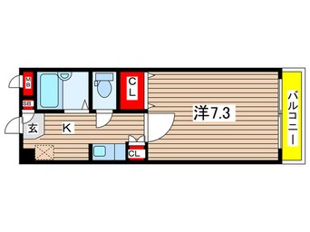 間取図 ミ－ティス衣笠