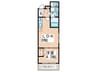 H-Maison WEST 1LDKの間取り