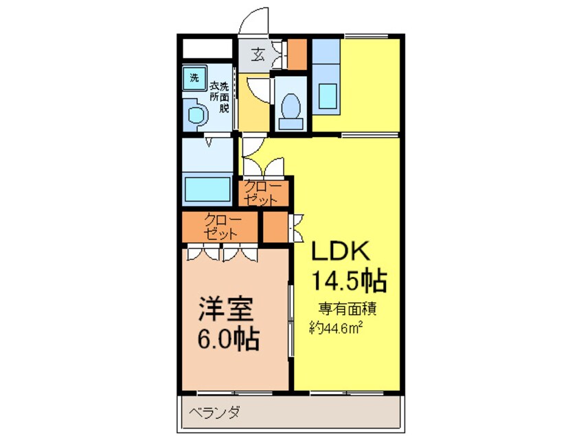 間取図 フォルトゥ－ナ