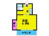 マンション六車 1Kの間取り