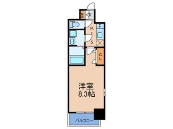 間取図 ｴｽﾘｰﾄﾞﾚｼﾞﾃﾞﾝｽ弁天町ｸﾞﾗﾝﾃﾞ