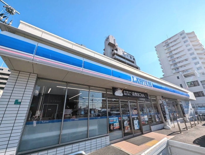 ローソン(コンビニ)まで87m ｴｽﾘｰﾄﾞﾚｼﾞﾃﾞﾝｽ弁天町ｸﾞﾗﾝﾃﾞ