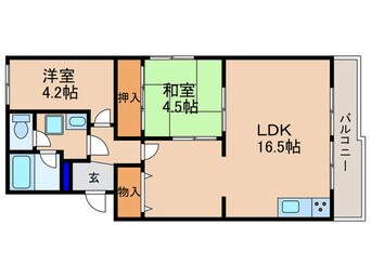 間取図 ラフェ－ル国分