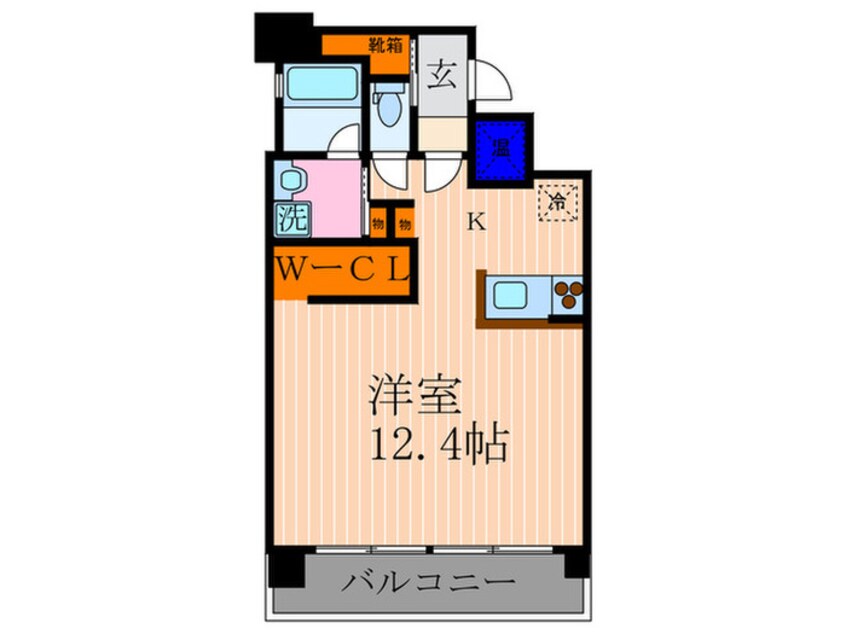 間取図 ＩＬ　ＲＯＳＳＯ堀川六角