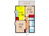 スプランディッド池田 2DKの間取り
