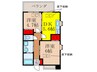 スプランディッド池田 2DKの間取り