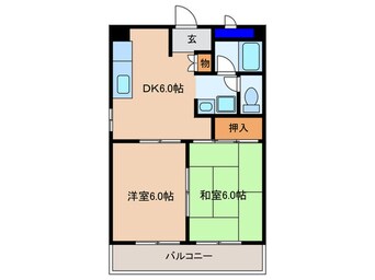 間取図 同心サワダハイツ