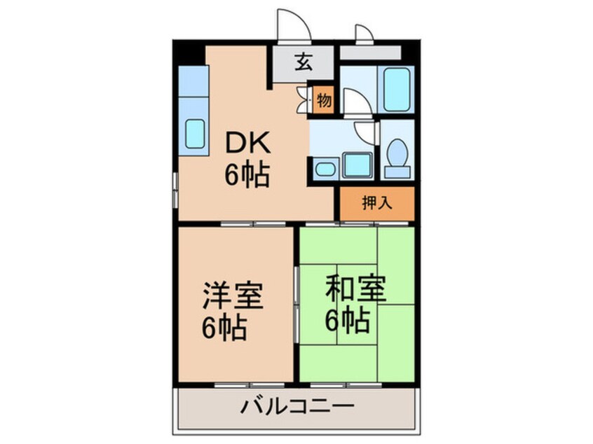 間取図 同心サワダハイツ