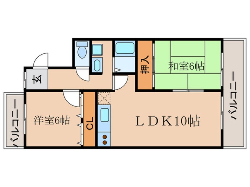 間取図 グリーンヒル黄檗