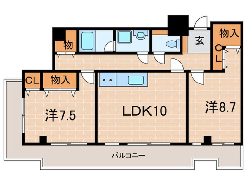 間取図 芦屋ニューコーポ