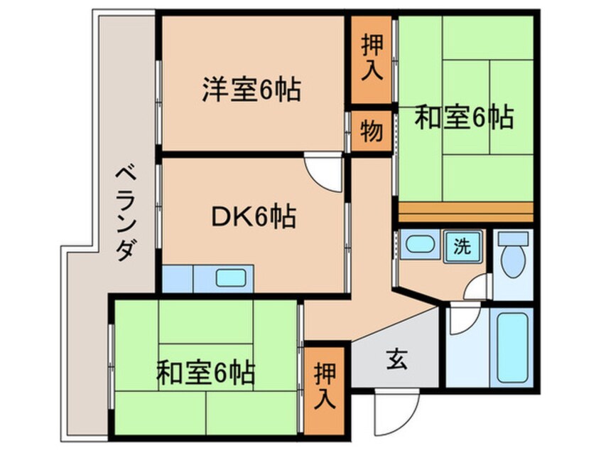 間取図 エイトハイツ坂本