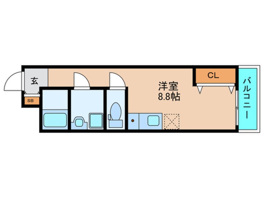 間取図 仮)渚元町新築アパート