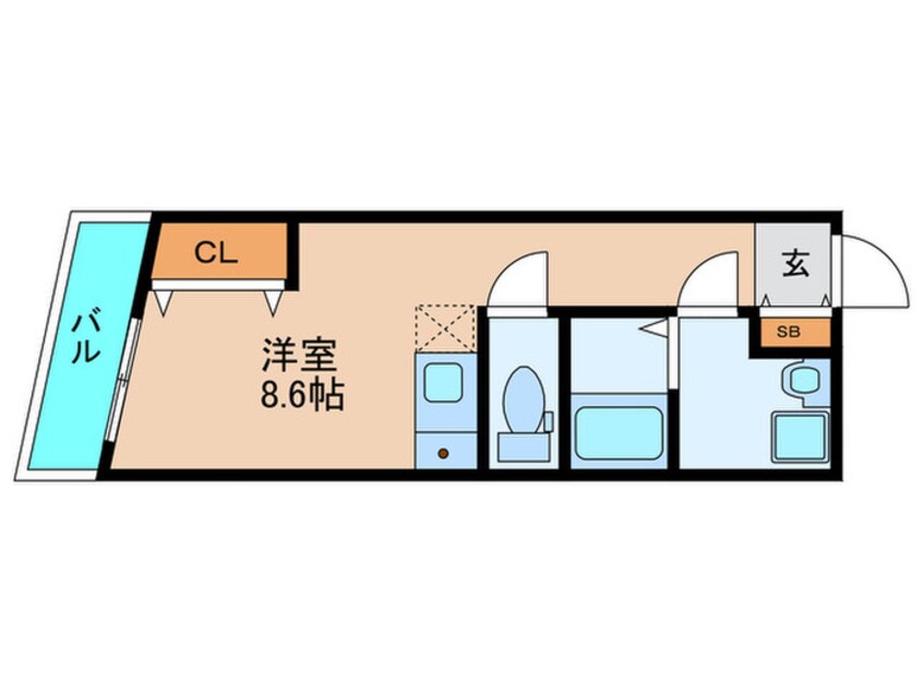 間取図 仮)渚元町新築アパート