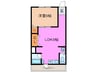 ソレイユ高東 1LDKの間取り