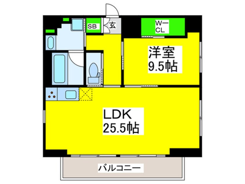 間取図 プレジオ難波