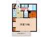 ソレイユ三井寺 1Kの間取り