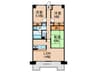 CASSIA南住吉 3LDKの間取り