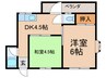 イルソーレ出来島Ⅱ 2DKの間取り