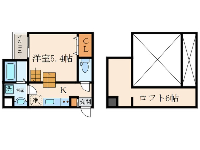 間取図 エール東難波