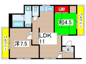 間取図 キュービック武庫之荘