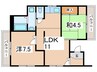 キュービック武庫之荘 2LDKの間取り