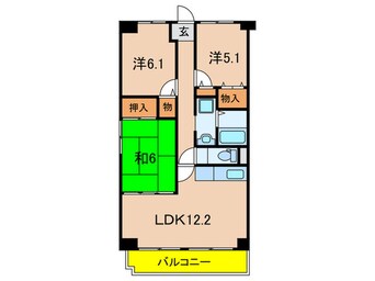 間取図 カデット真趣園宝塚