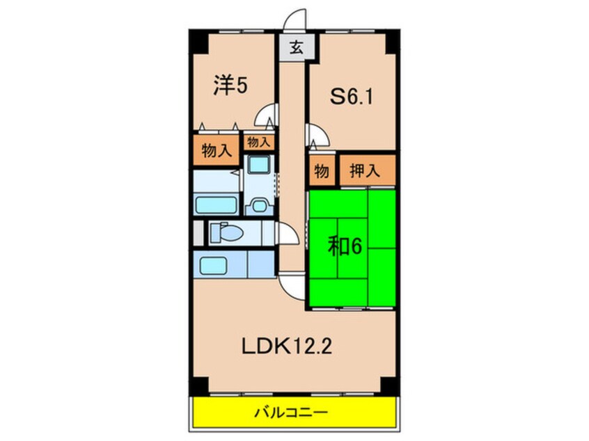 間取図 カデット真趣園宝塚