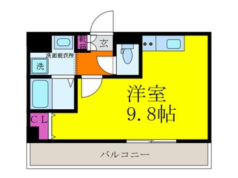 間取図 ﾛｲﾔﾙｸｲｰﾝｽﾞﾊﾟｰｸ吹田片山町