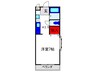 リヴェール西出 1Kの間取り