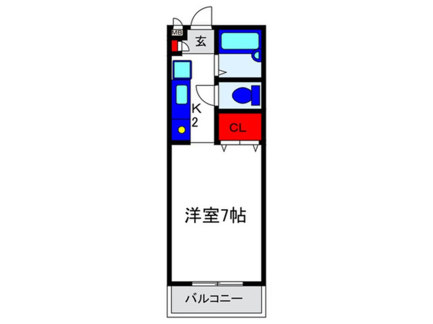 間取図 リヴェール西出