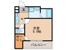フジパレス三津屋Ⅰ番館 1Kの間取り