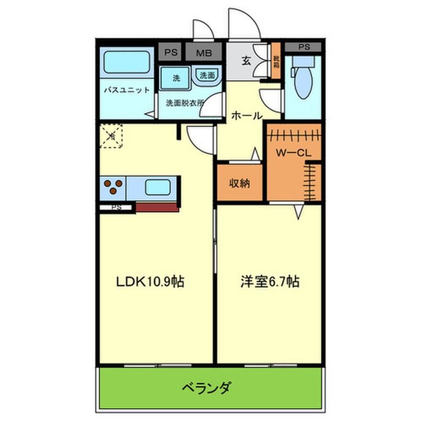 間取図 シャーメゾン三宝