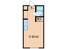 大住マンション 1Rの間取り