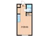 大住マンション 1Rの間取り