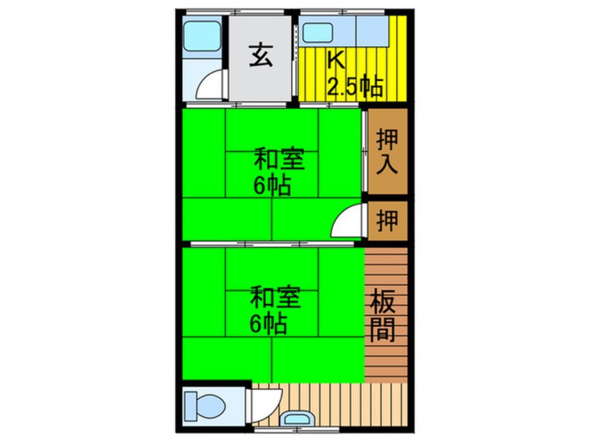 間取図 楠喜荘北棟